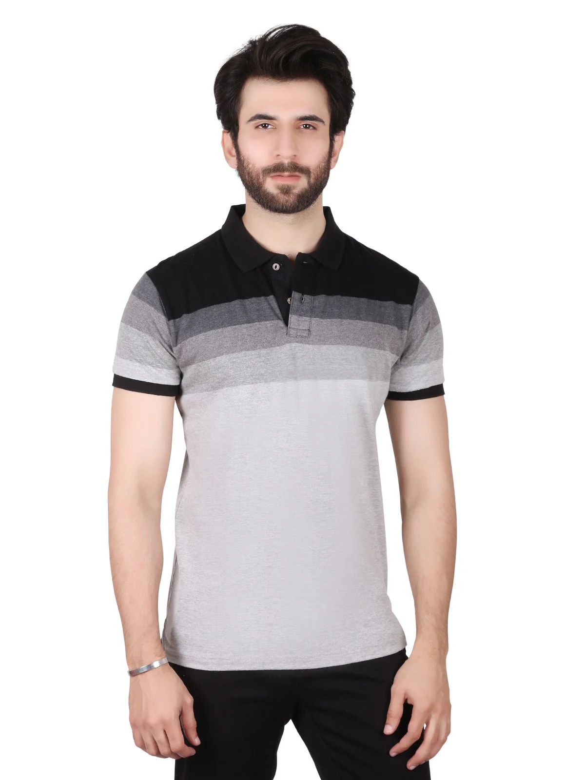 Men's Grey Polo Shirt - EMTPS19-041 - Image 2