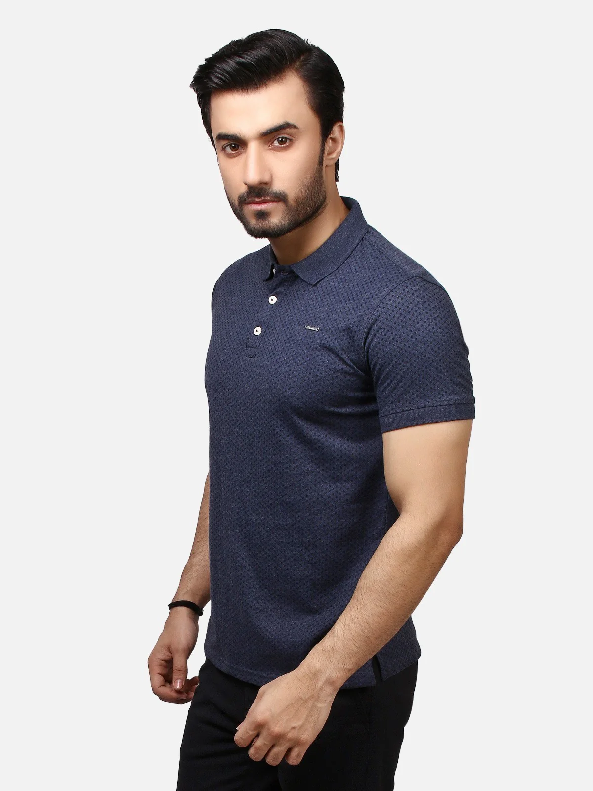 Men's Navy Polo Shirt - EMTPS19-049 - Image 2