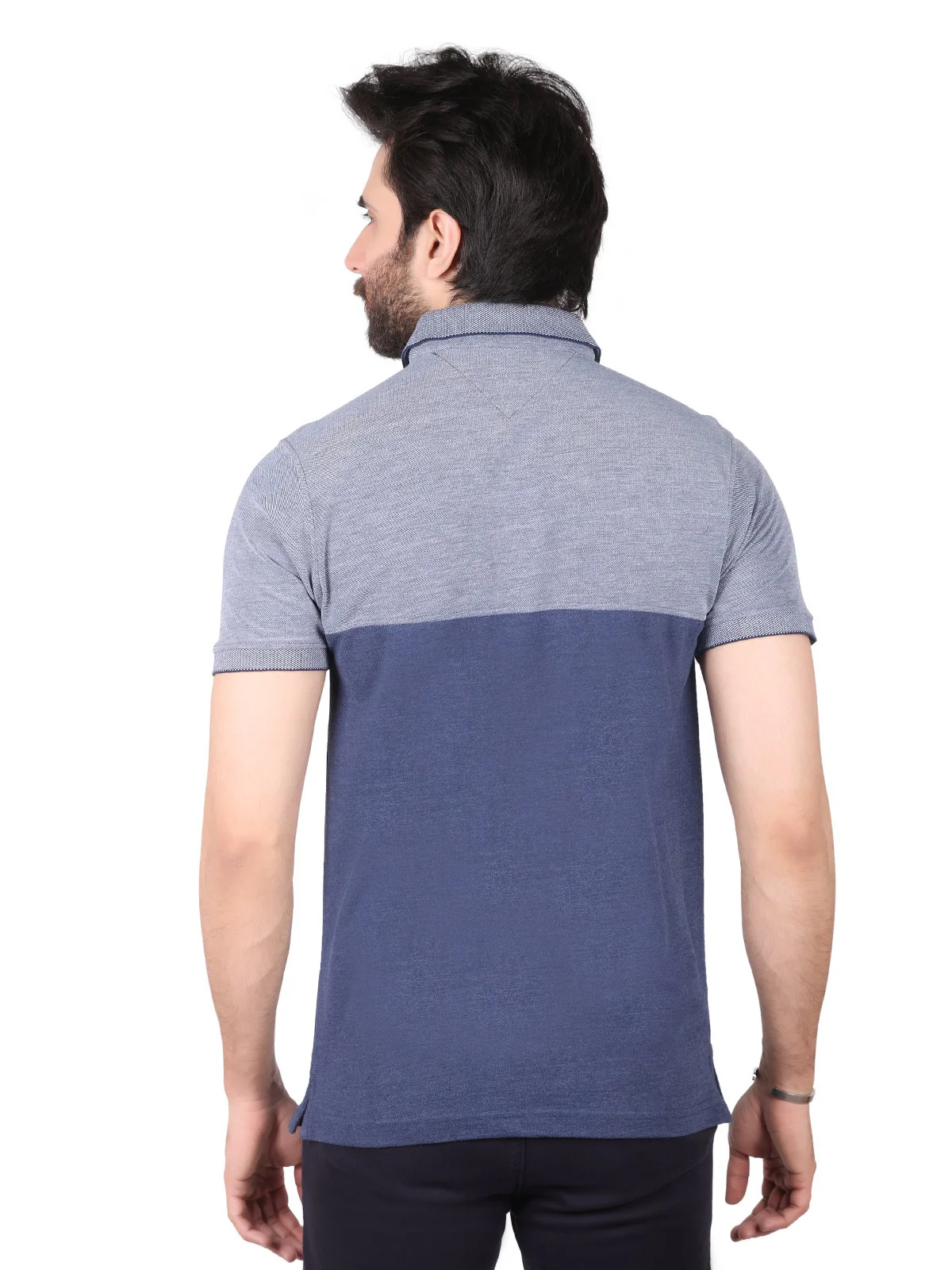 Men's Navy Polo Shirt - EMTPS19-050 - Image 3