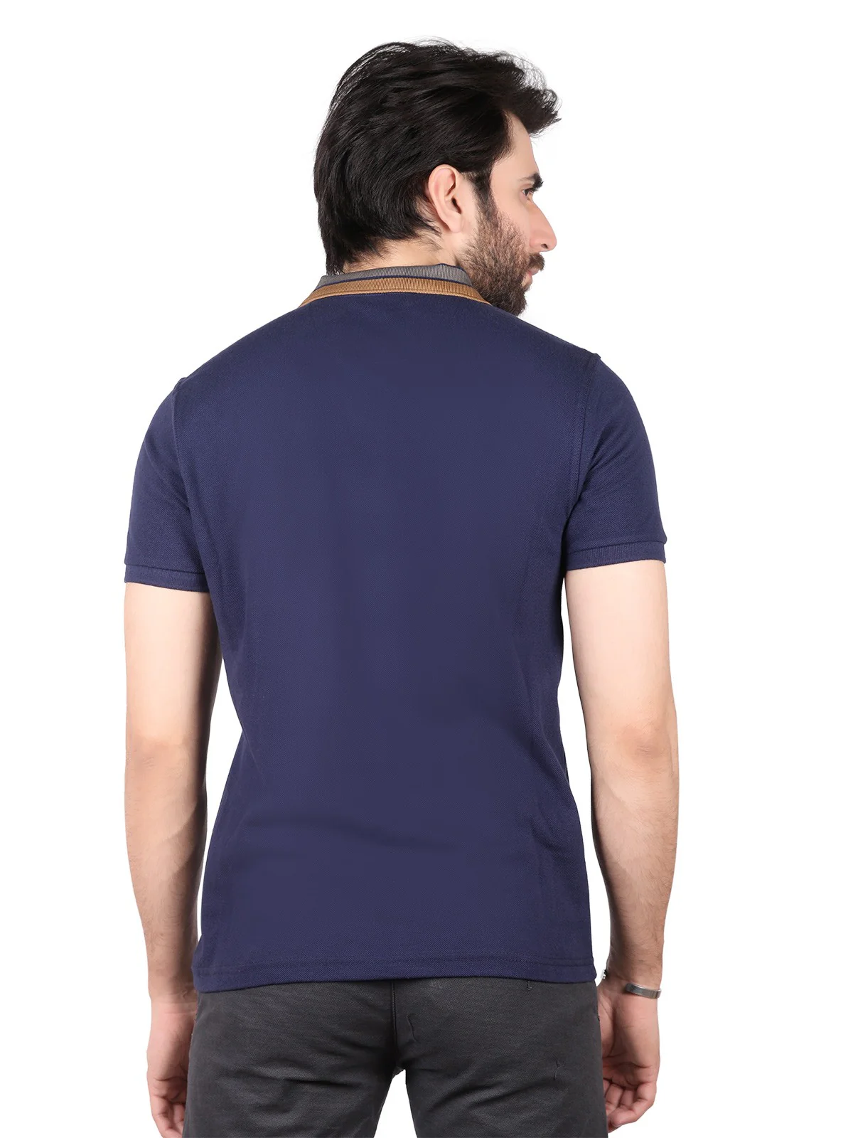Men's Navy Polo Shirt - EMTPS19-059 - Image 3