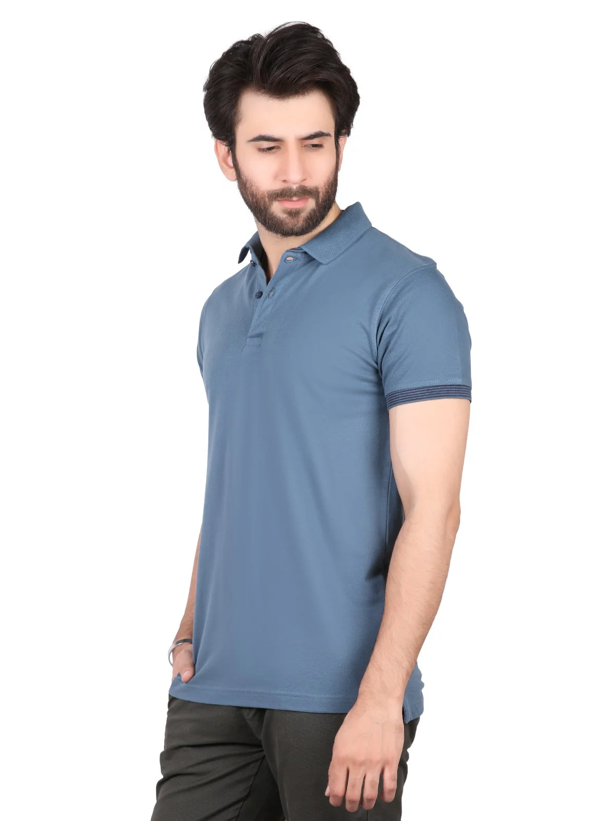 Men's Teal Polo Shirt - EMTPS19-064 - Image 2