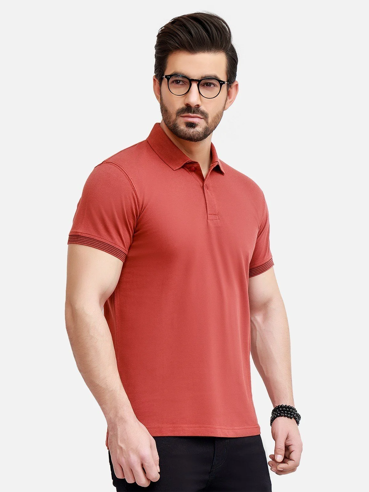Men's Rust Polo Shirt - EMTPS19-065 - Image 2