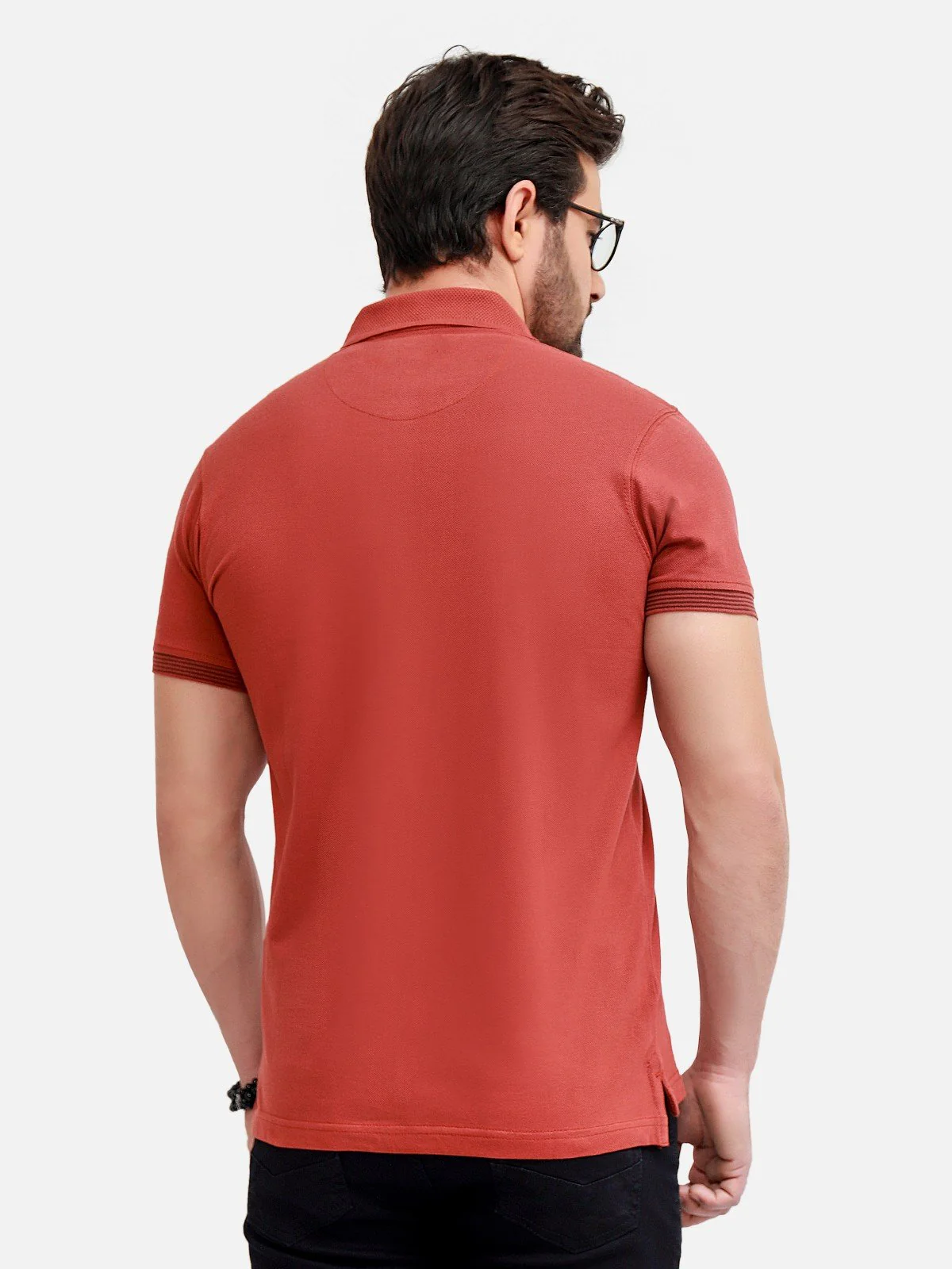 Men's Rust Polo Shirt - EMTPS19-065 - Image 3
