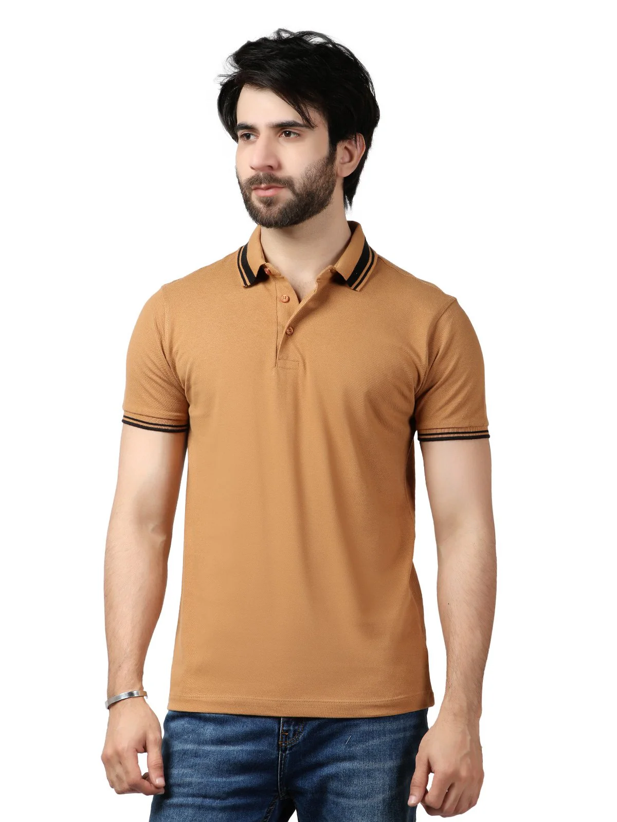 Men's Brown Polo Shirt - EMTPS19-066