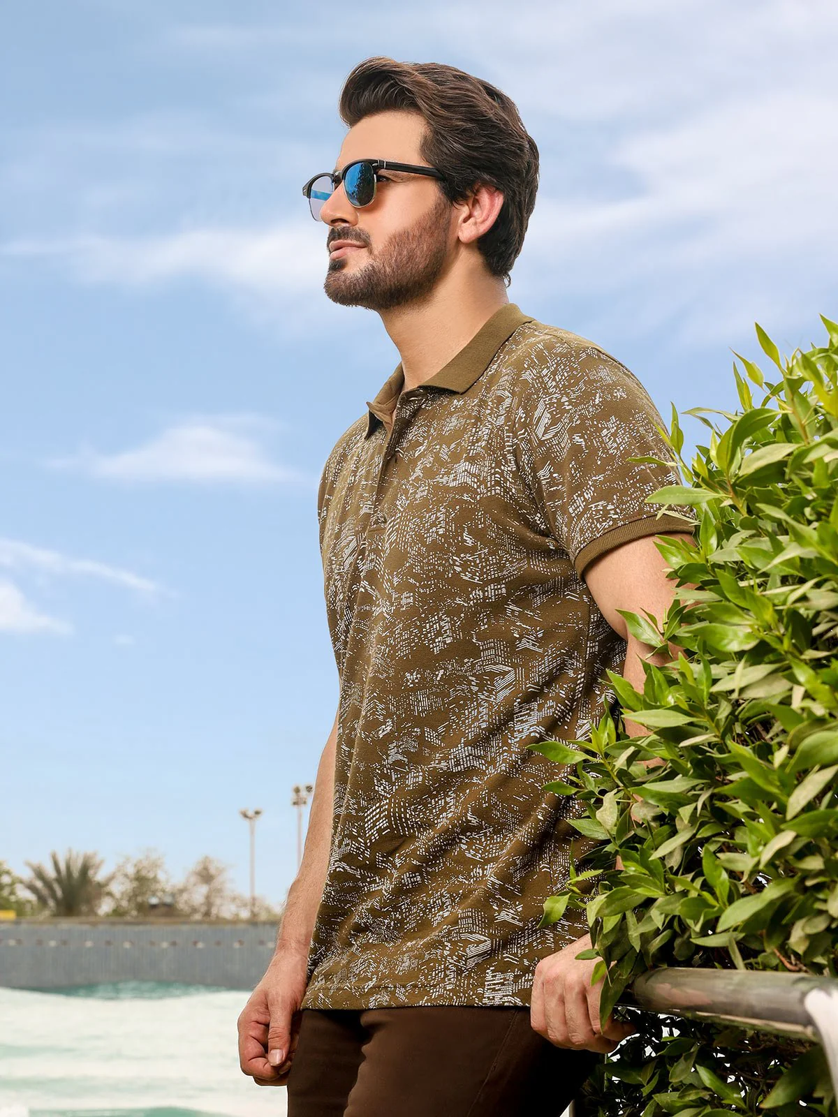 Men's Olive Polo Shirt - EMTPS20-001 - Image 2