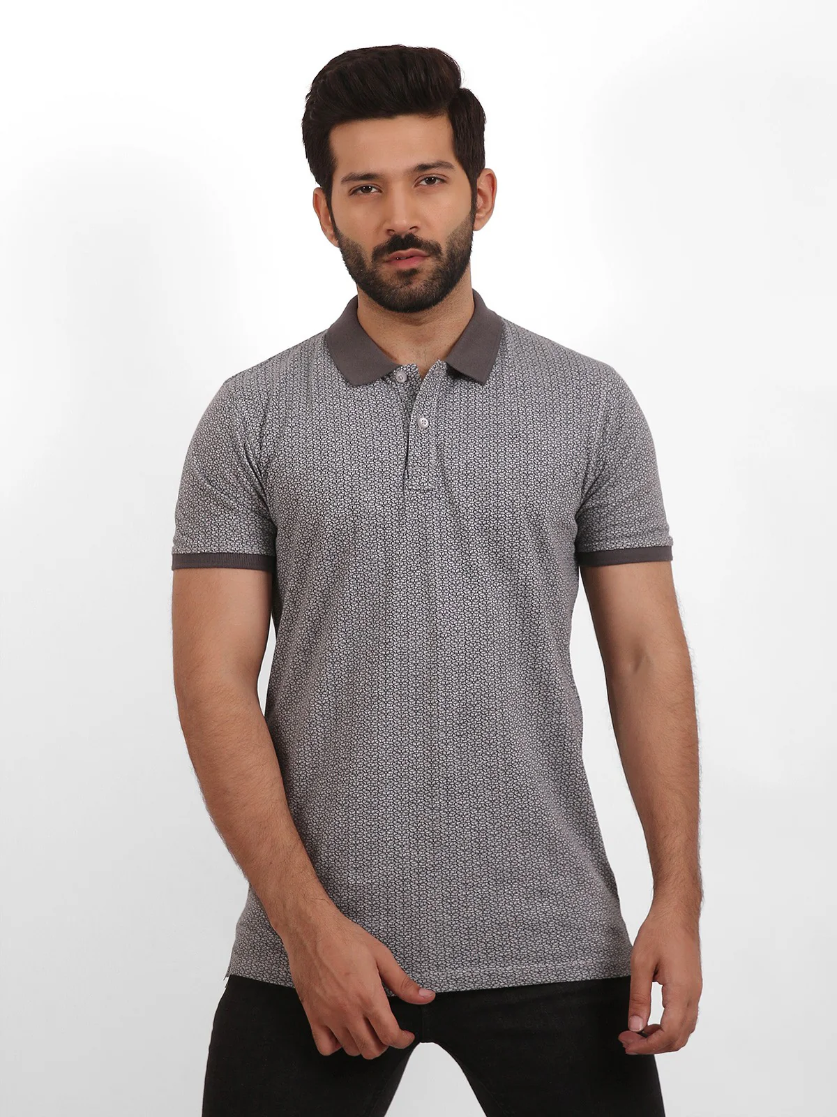 Men's Grey Polo Shirt - EMTPS20-003 - Image 4