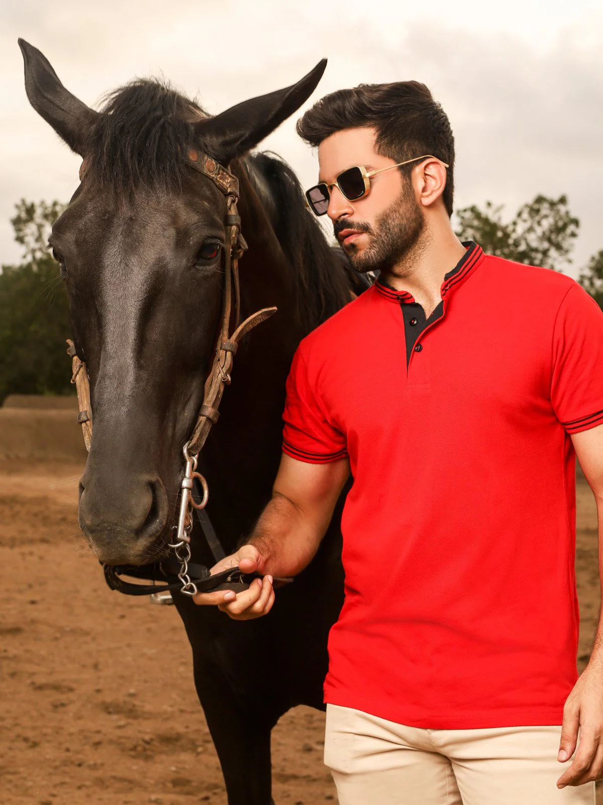 Men's Red Polo Shirt - EMTPS20-009