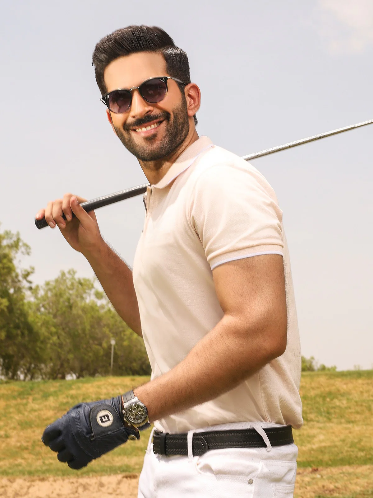 Men's Light Pink Polo Shirt - EMTPS20-014 - Image 3