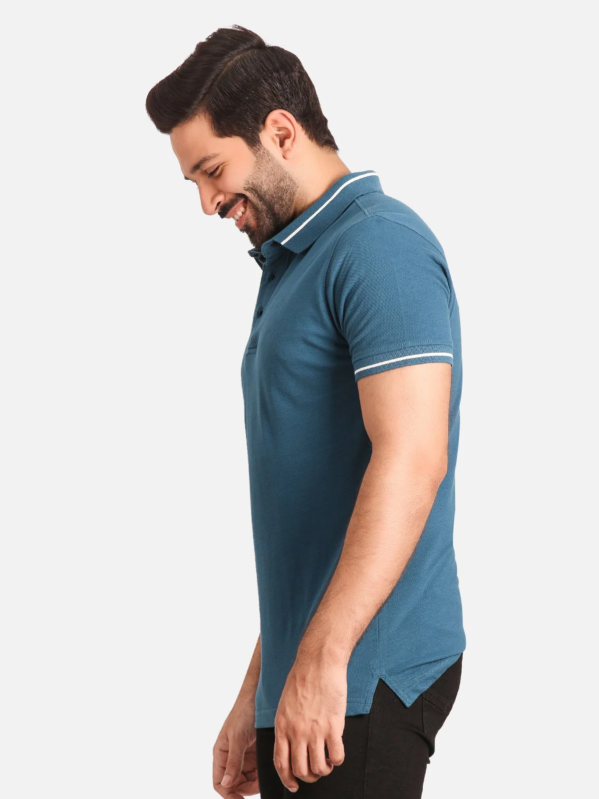 Men's Dark Teal Polo Shirt - EMTPS20-027 - Image 2