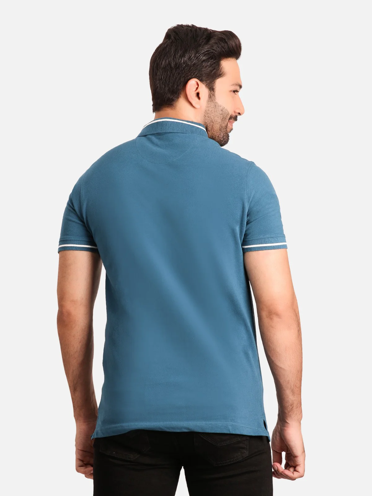 Men's Dark Teal Polo Shirt - EMTPS20-027 - Image 3