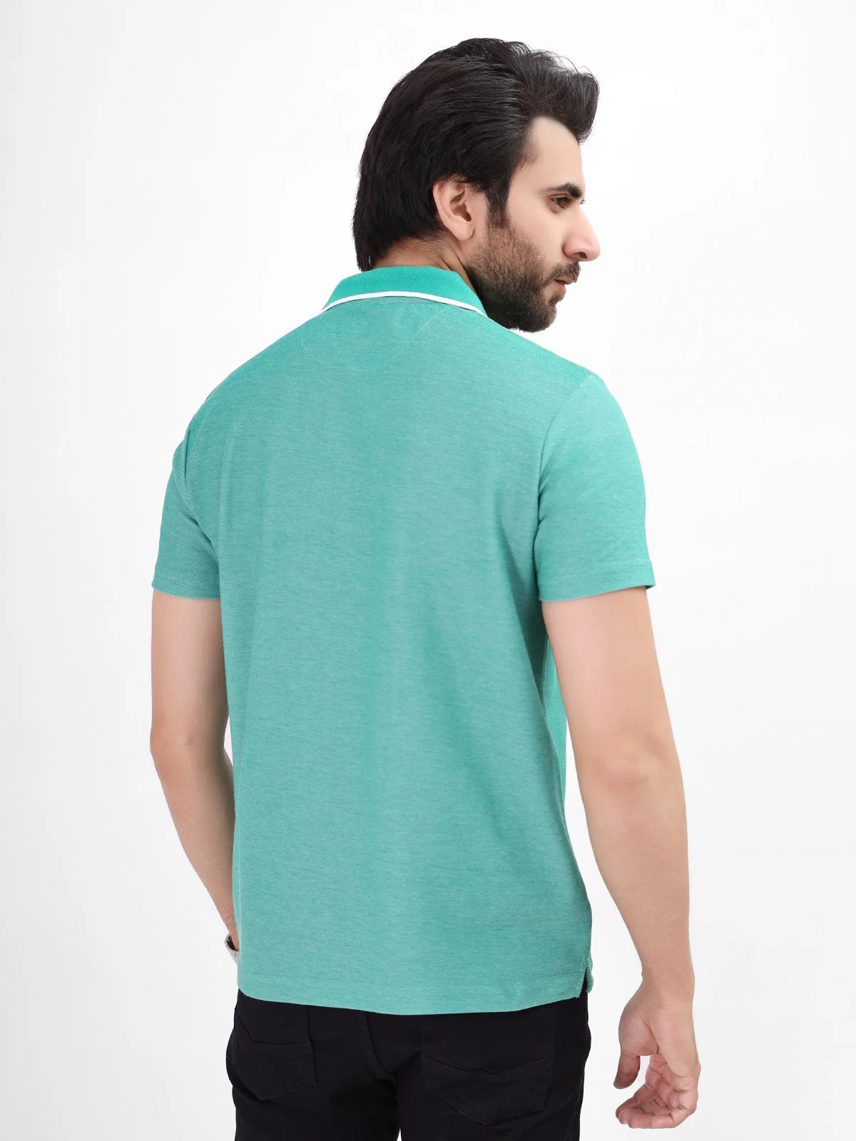 Men's Green Polo Shirt - EMTPS21-001 - Image 4
