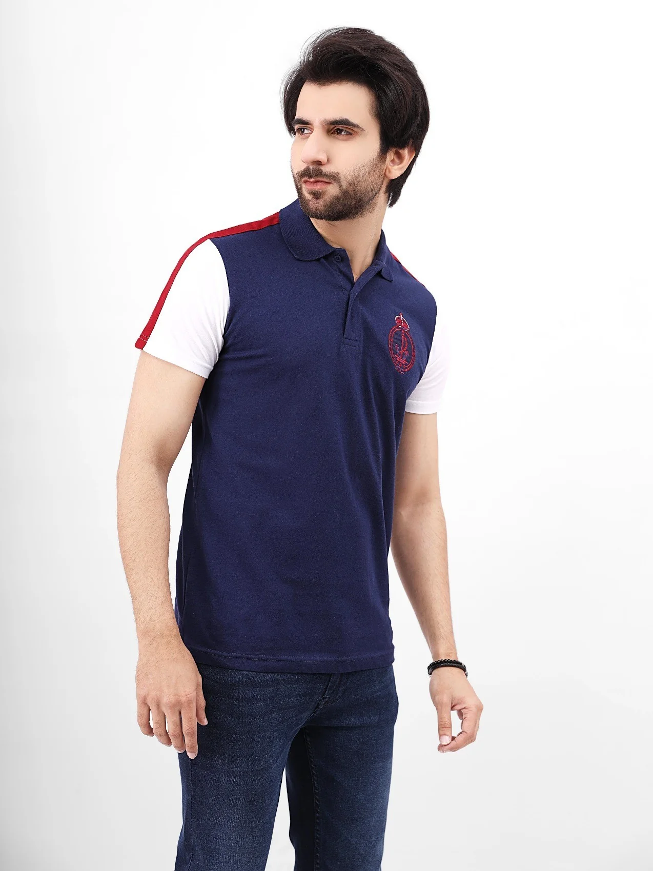 Men's Navy Blue Polo Shirt - EMTPS21-015 - Image 2