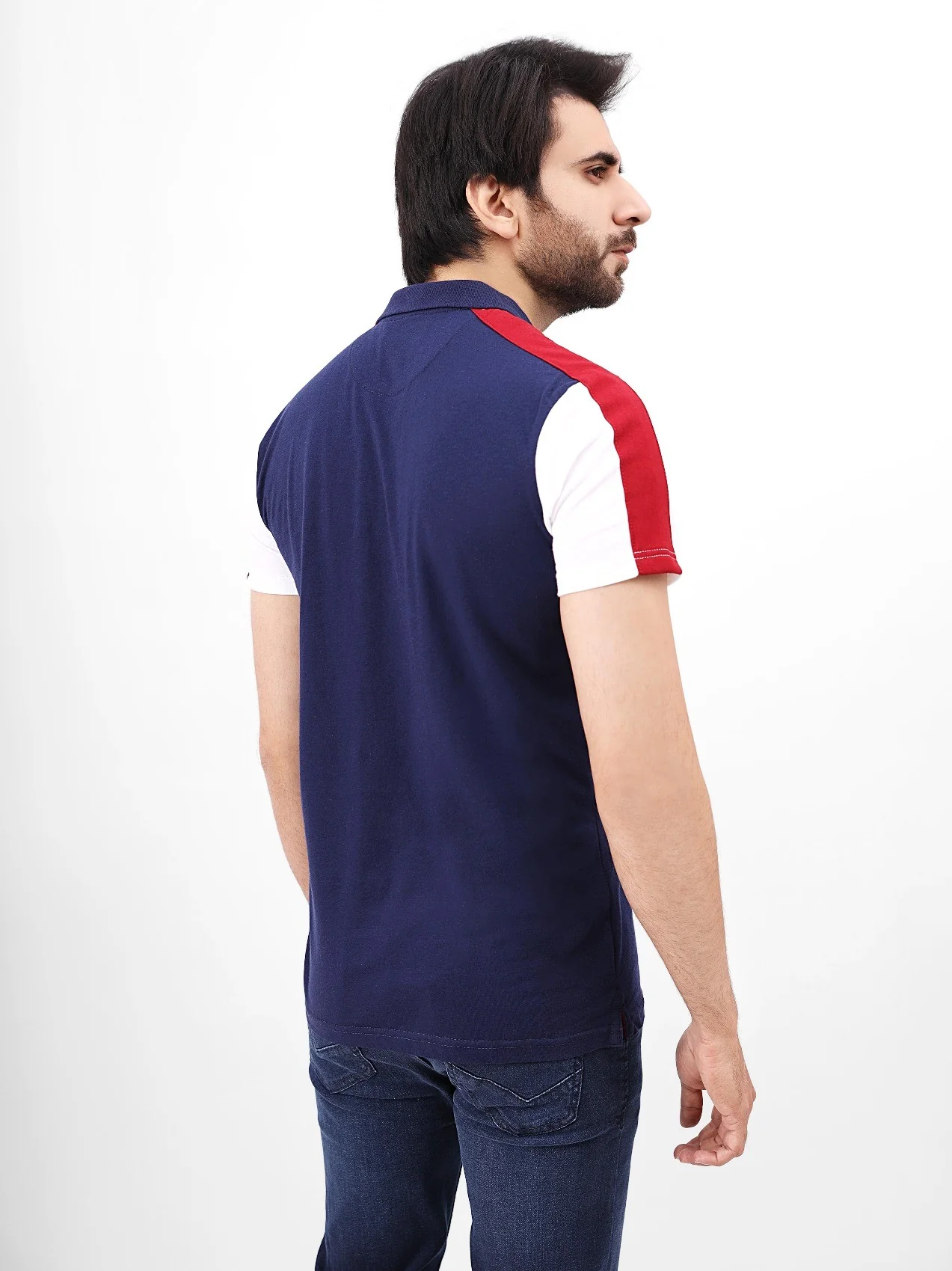 Men's Navy Blue Polo Shirt - EMTPS21-015 - Image 3
