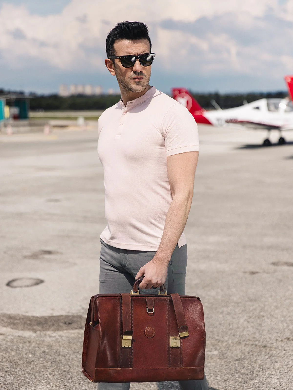 Men's Soft Pink Polo Shirt - EMTPS21-041 - Image 4