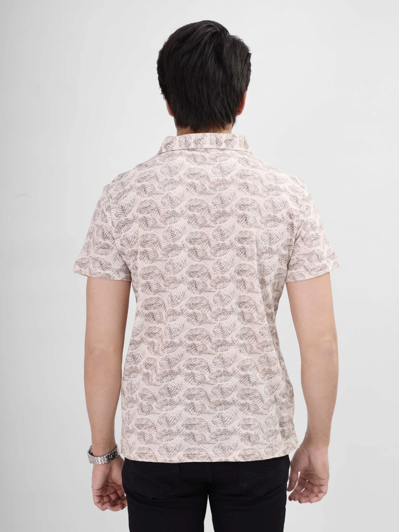 Men's Oatmeal Polo Shirt - EMTPS21-051 - Image 2
