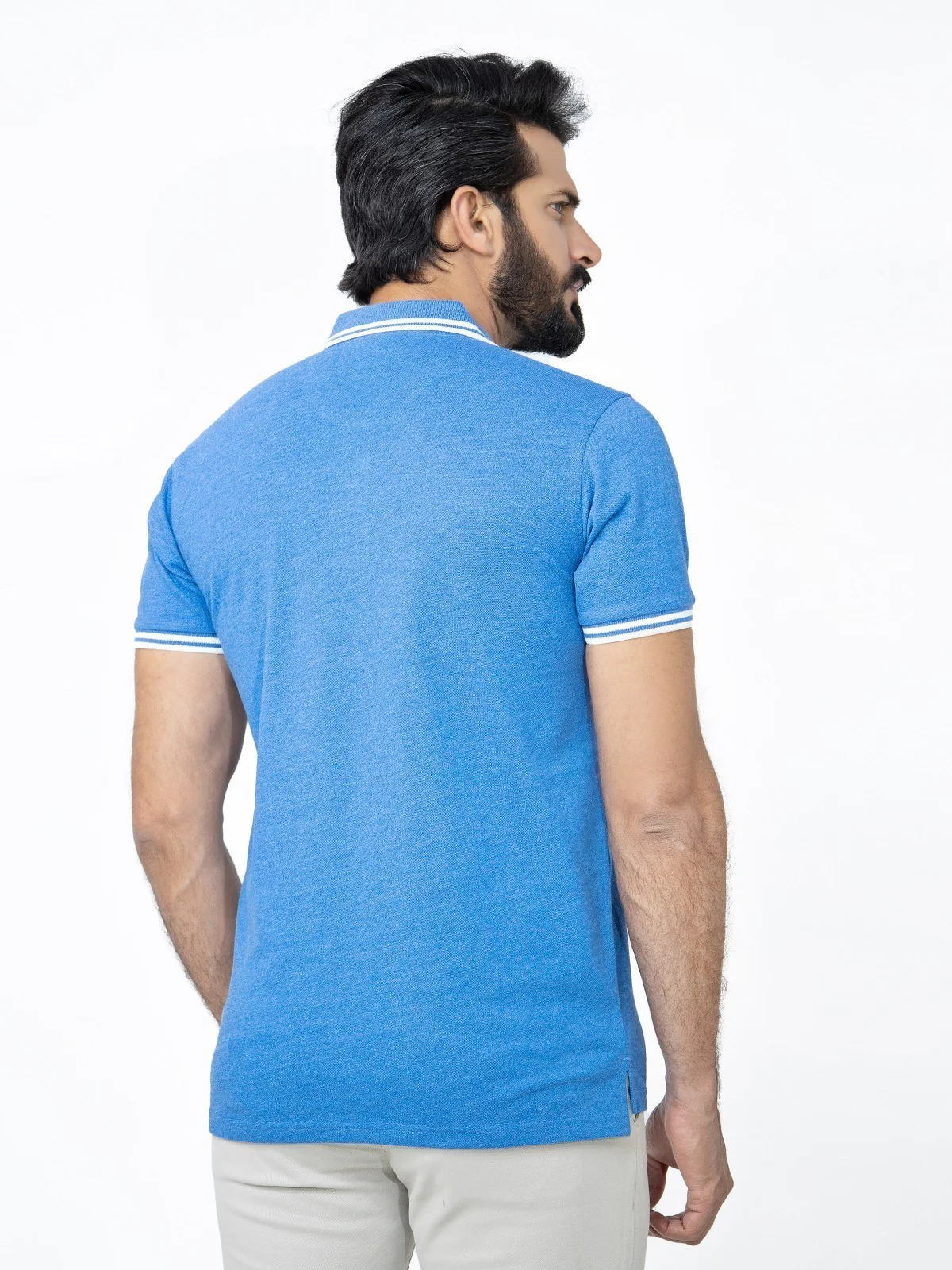 Men's Blue Polo Shirt - EMTPS22-001 - Image 3
