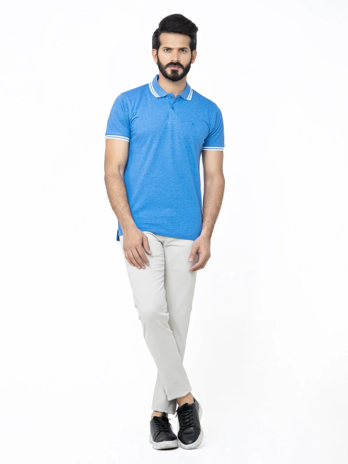 Men's Blue Polo Shirt - EMTPS22-001 - Image 4