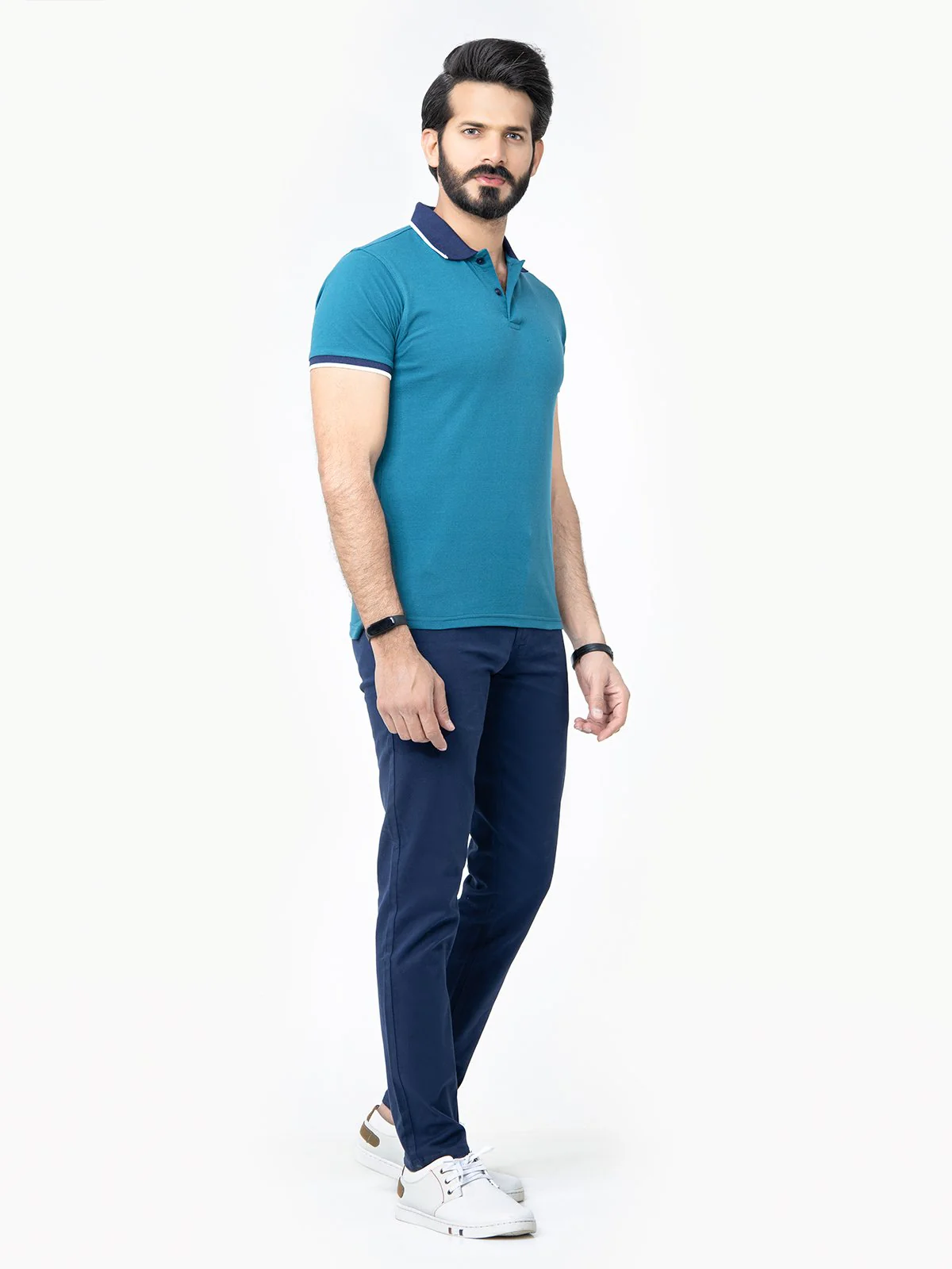 Men's Teal Blue Polo Shirt - EMTPS22-003 - Image 2