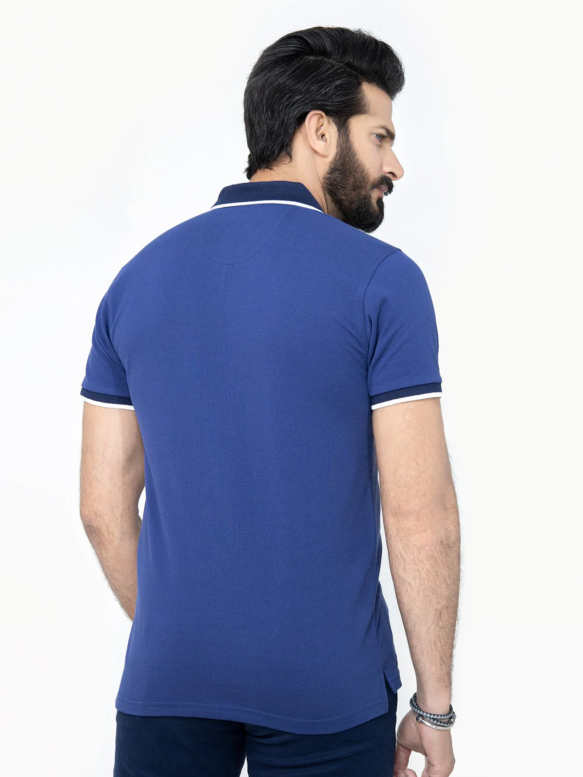 Men's Blue Polo Shirt - EMTPS22-004 - Image 3
