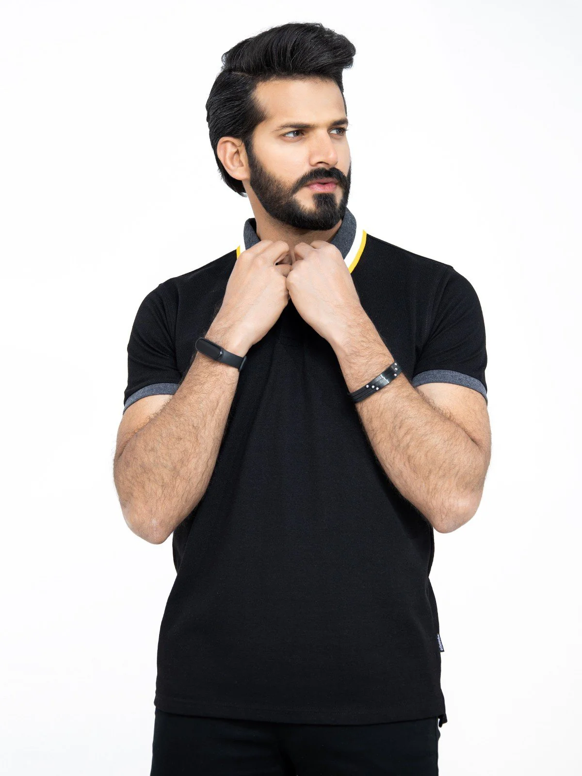 Men's Black Polo Shirt - EMTPS22-006 - Image 5