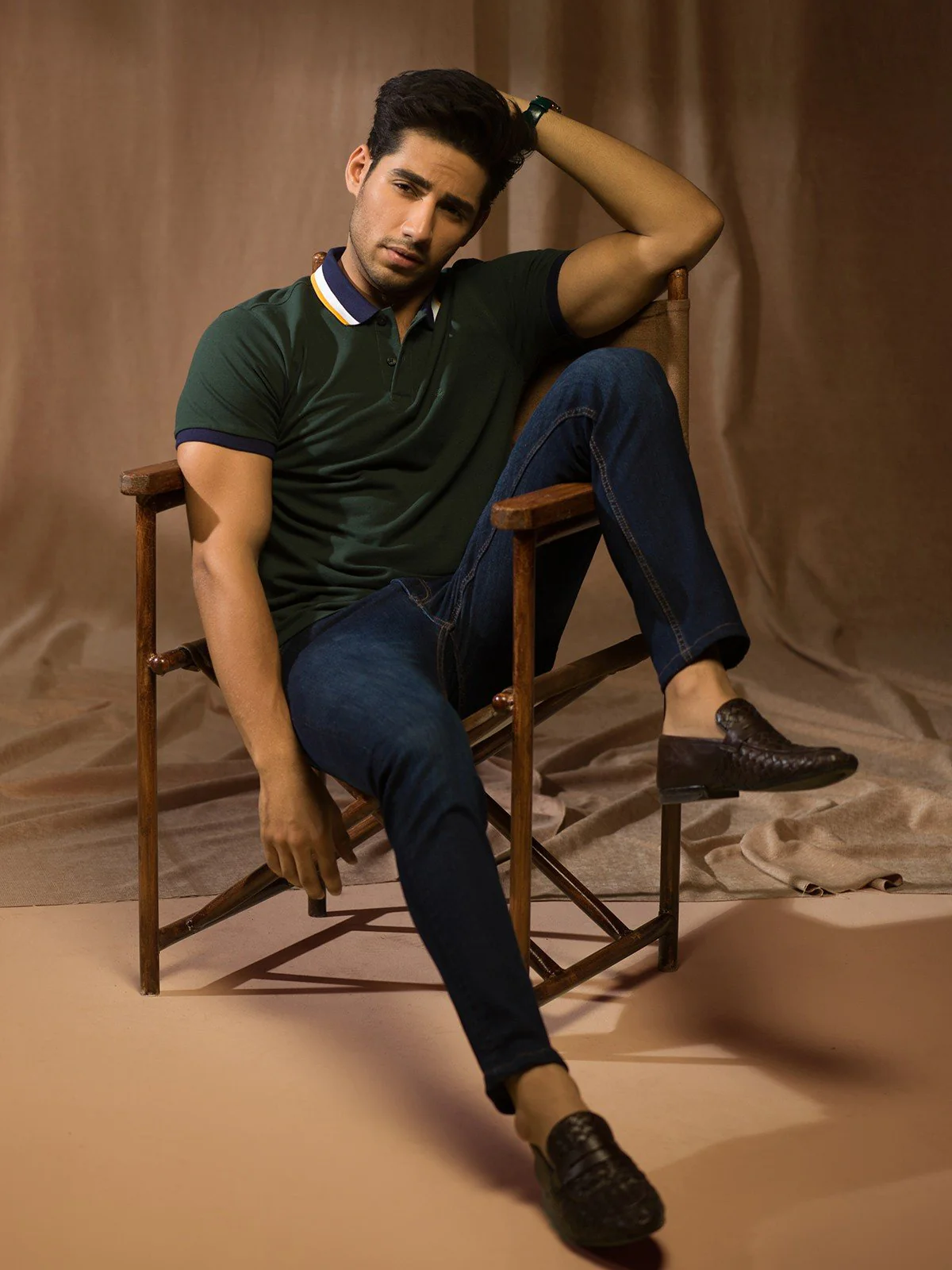 Men's Dark Green Polo Shirt - EMTPS22-007 - Image 2