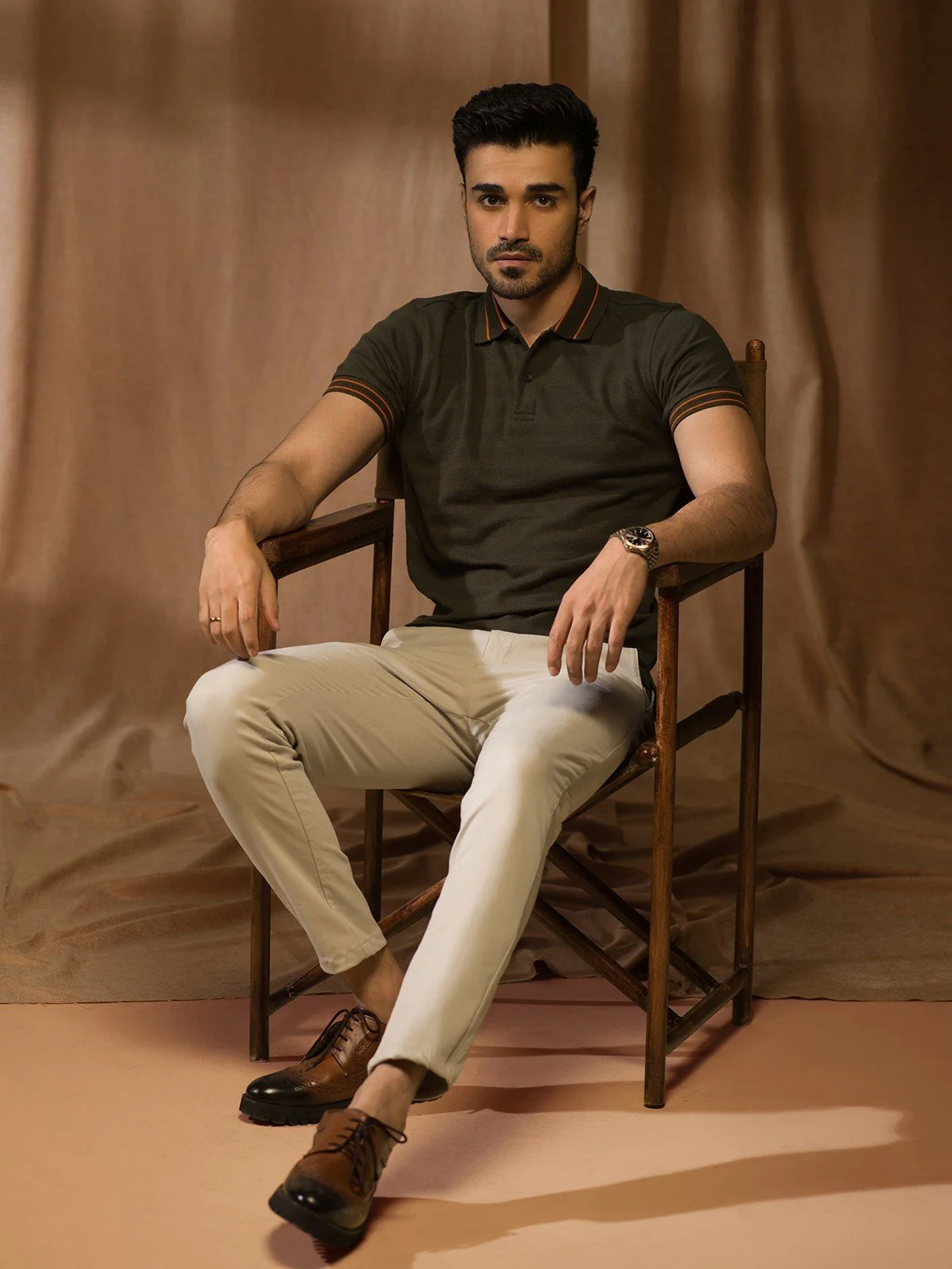 Men's Olive Polo Shirt - EMTPS22-013 - Image 4