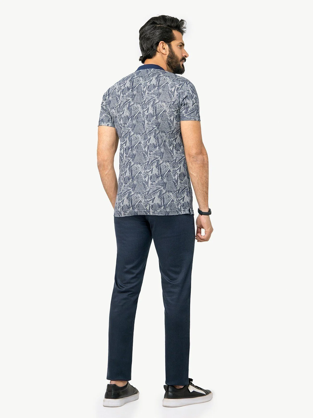 Men's Heather Grey Polo Shirt - EMTPS22-023 - Image 4
