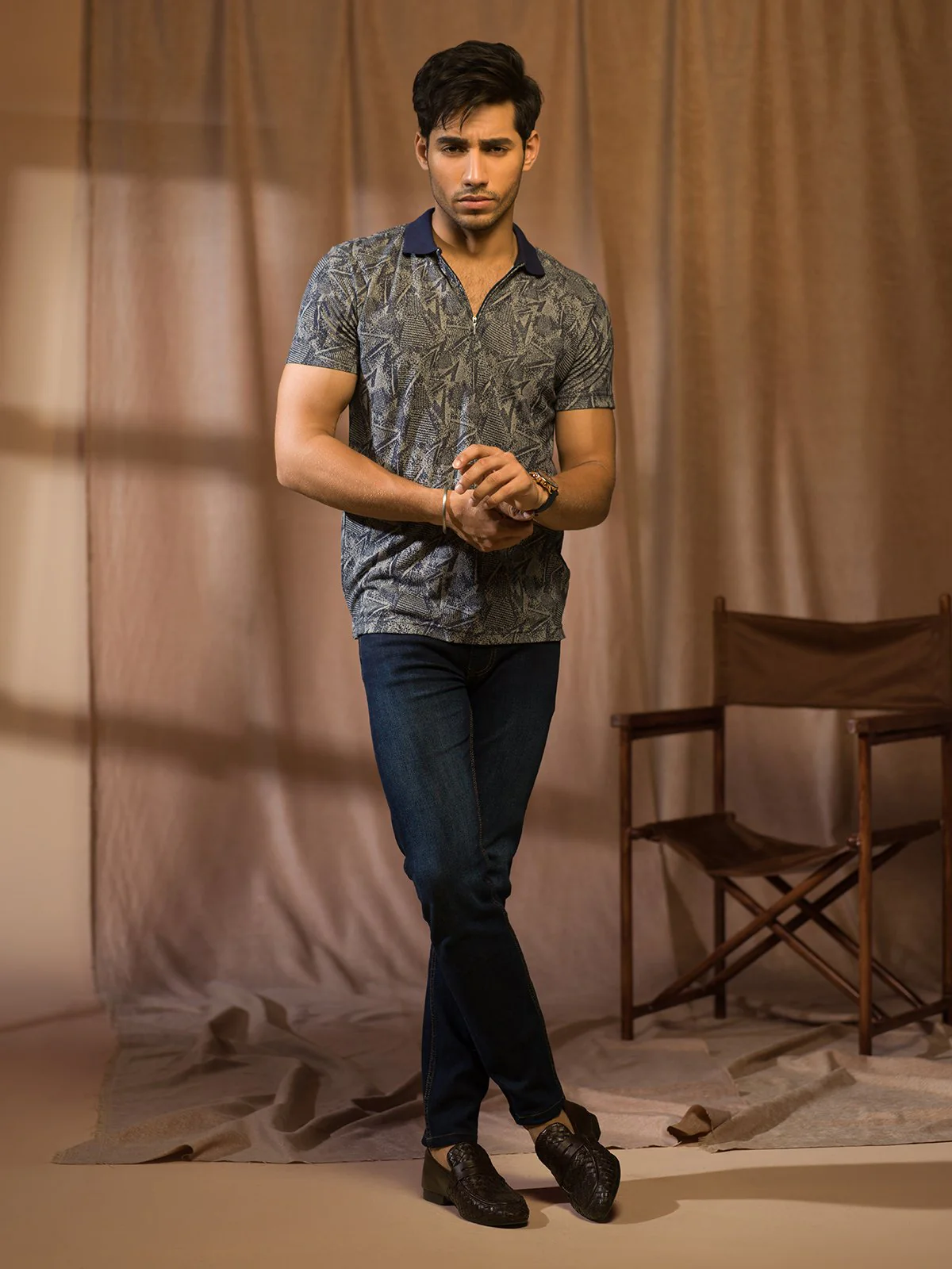 Men's Heather Grey Polo Shirt - EMTPS22-023 - Image 5