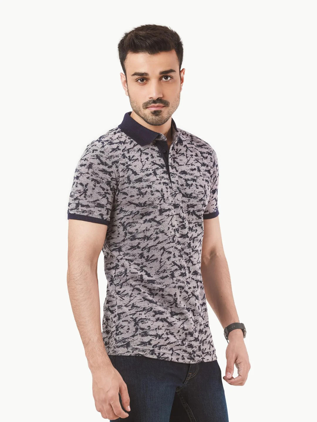 Men's Blue Polo Shirt - EMTPS22-024