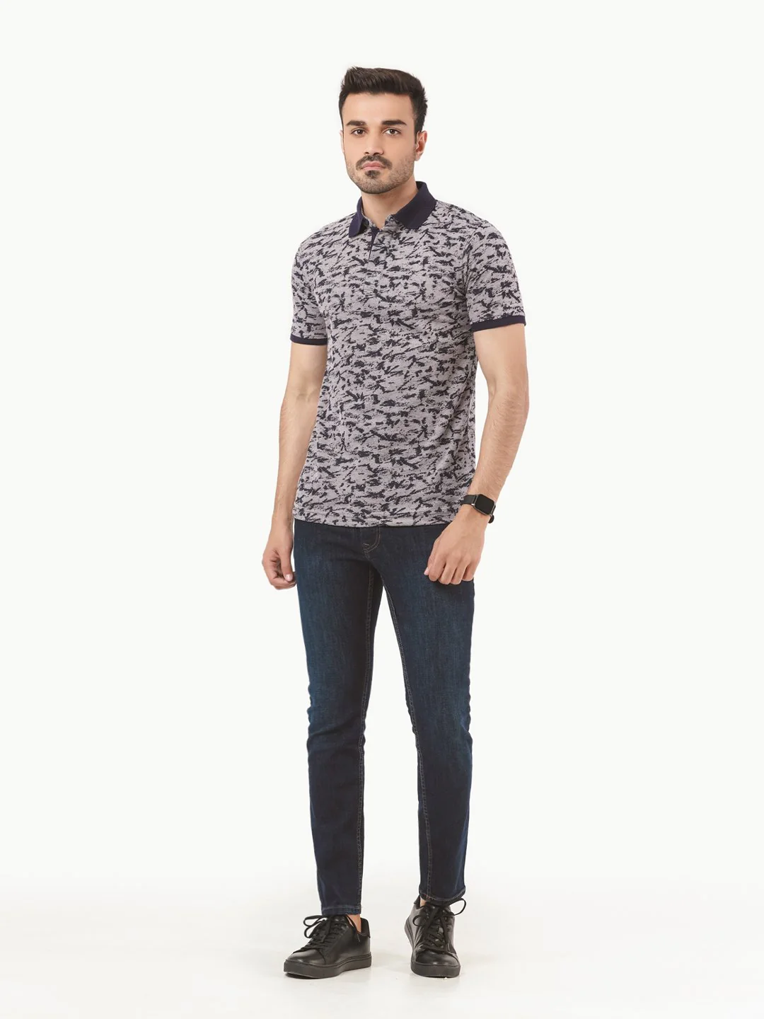 Men's Blue Polo Shirt - EMTPS22-024 - Image 2