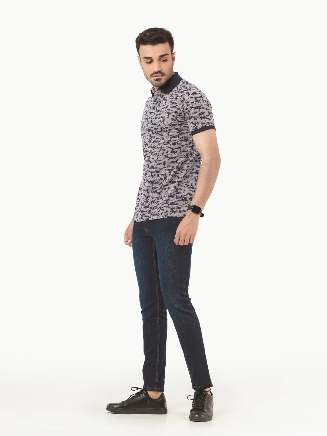Men's Blue Polo Shirt - EMTPS22-024 - Image 3
