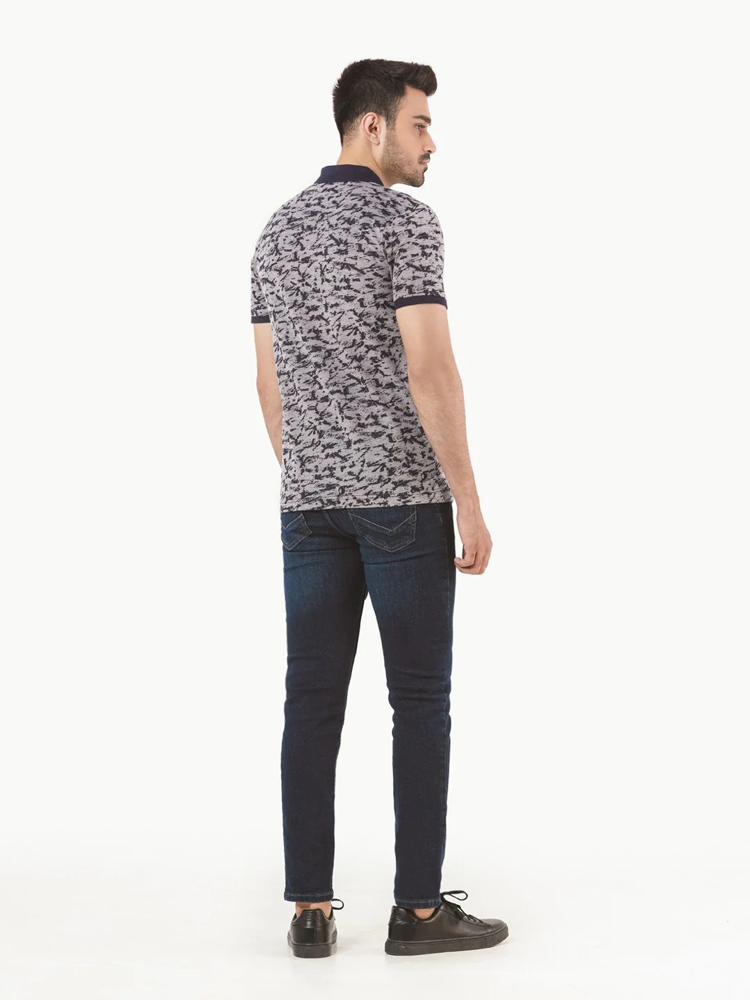 Men's Blue Polo Shirt - EMTPS22-024 - Image 4