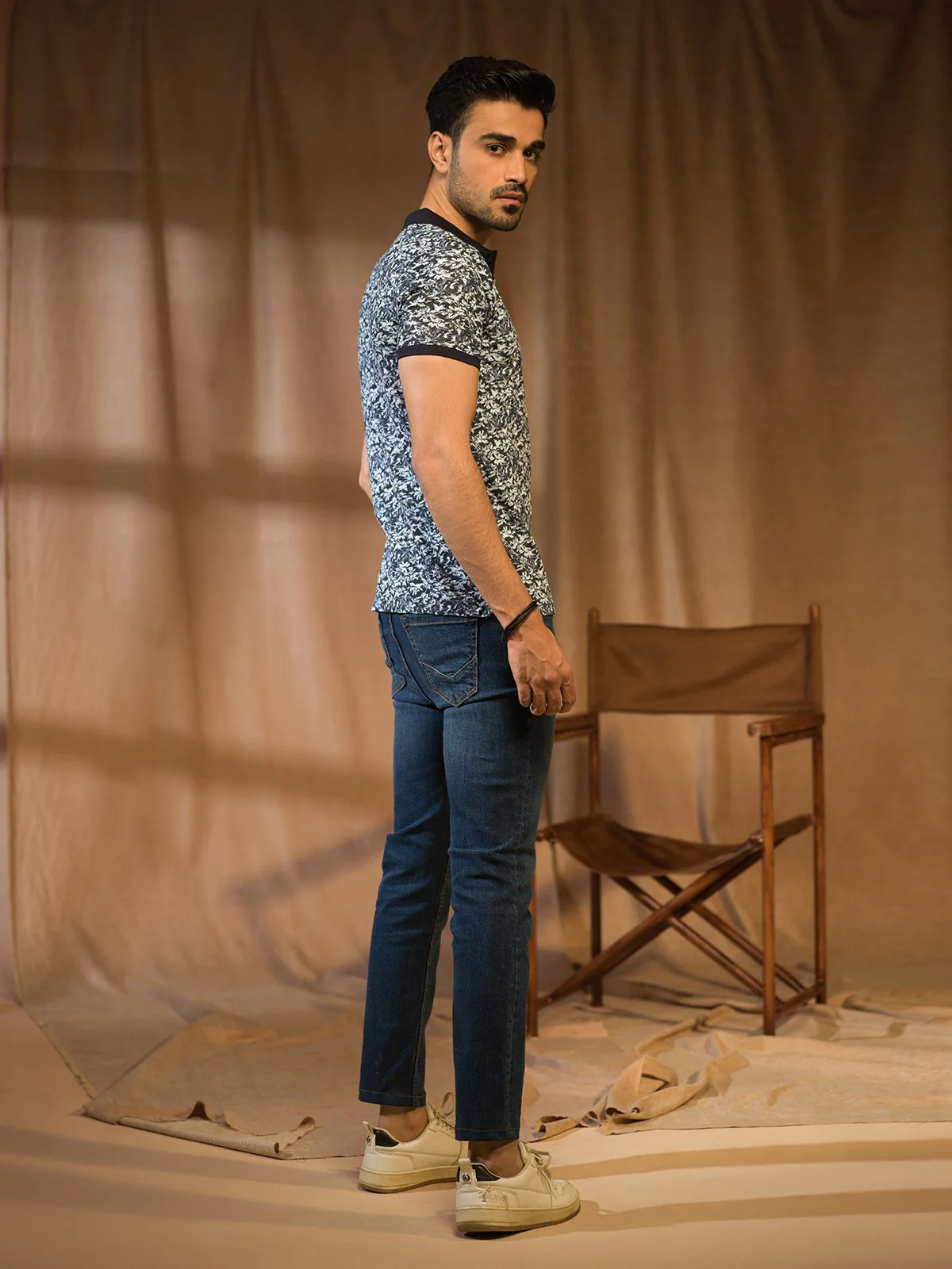 Men's White Polo Shirt - EMTPS22-027 - Image 4