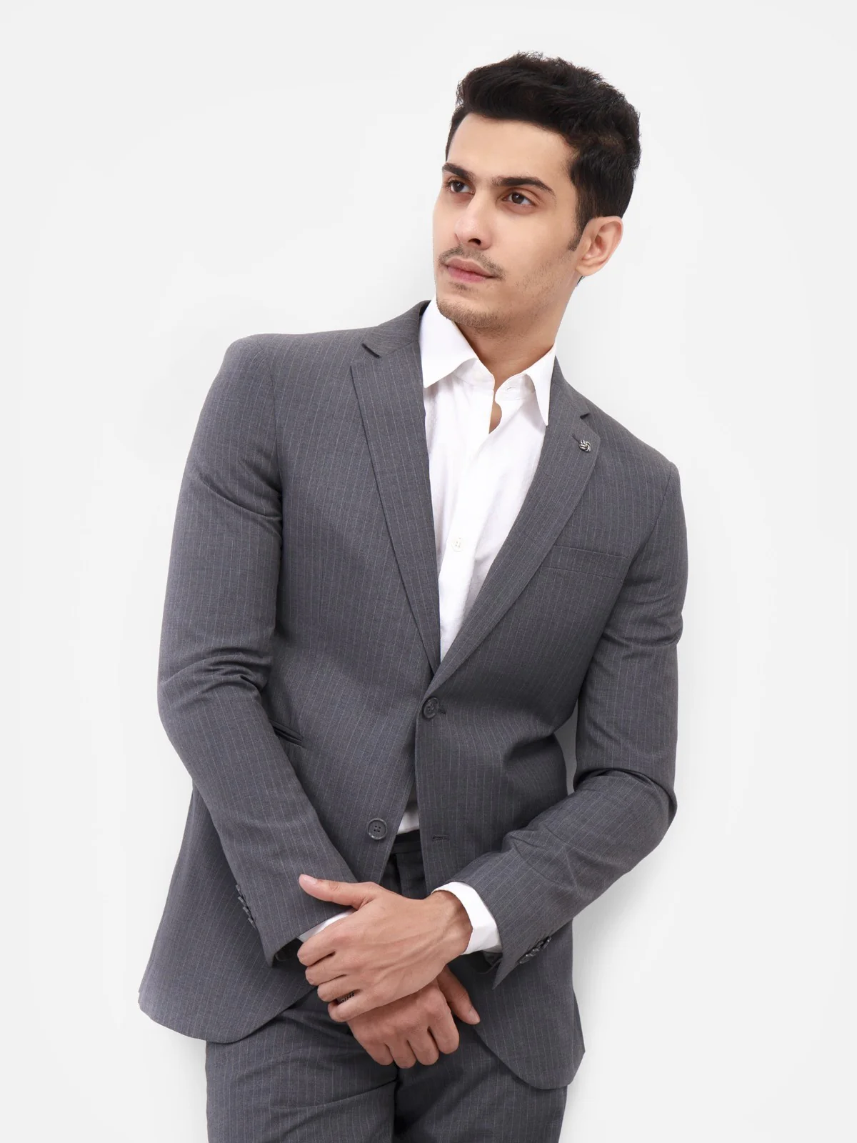 Men's Grey Single Breast - EMTSB18SF-8091 - Image 2