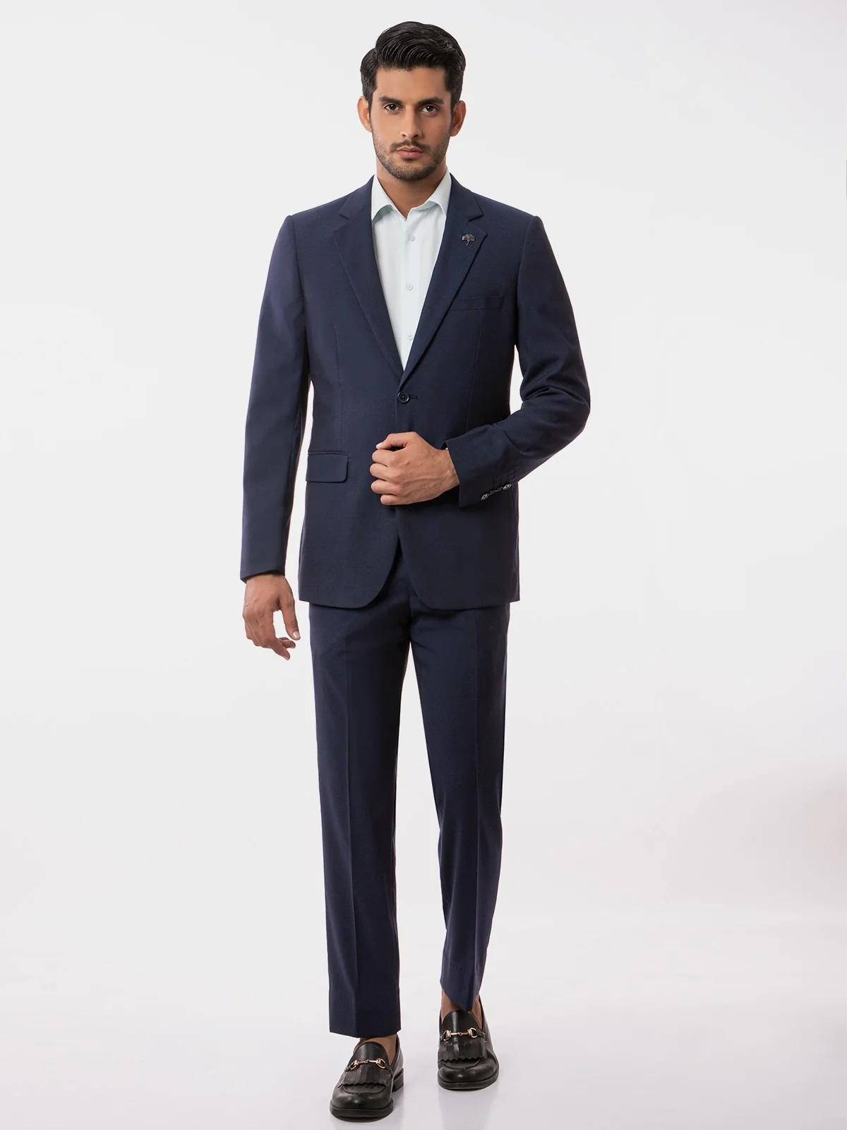 Men's Navy Blue Single Breast - EMTSB19-8104 - Image 2