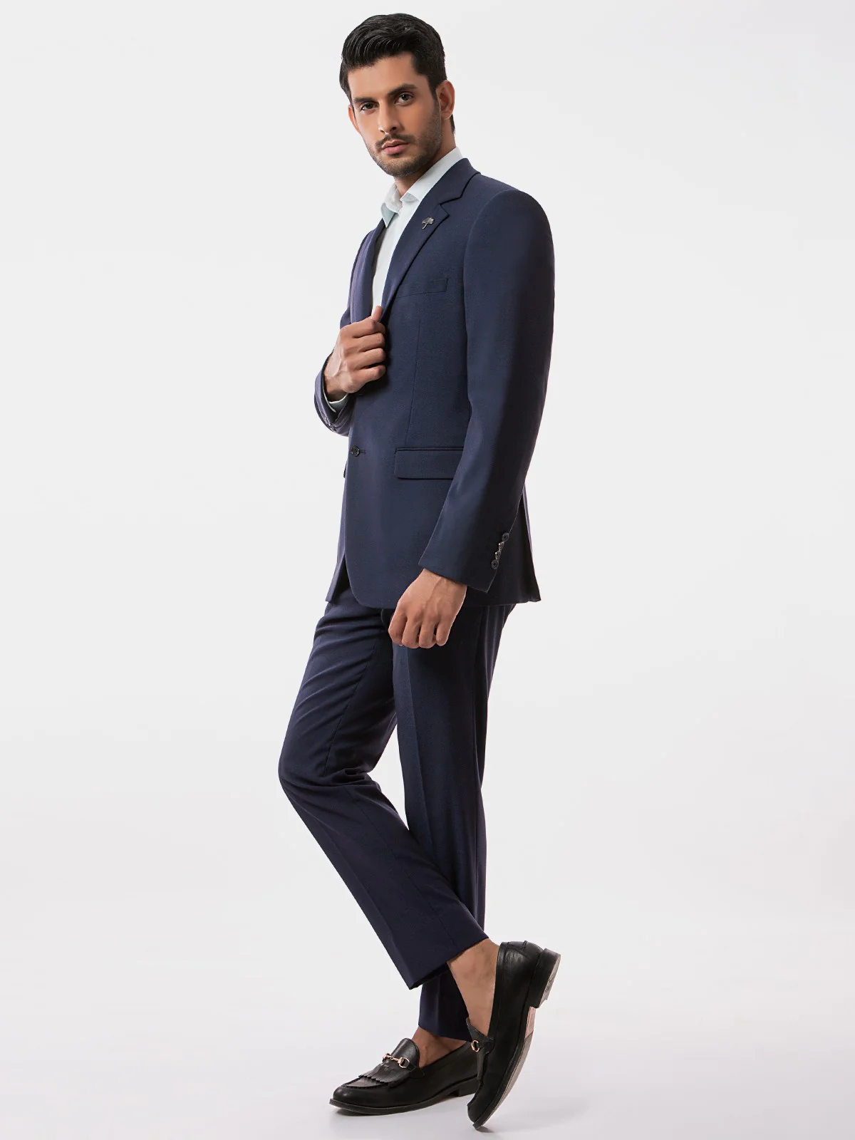 Men's Navy Blue Single Breast - EMTSB19-8104 - Image 3
