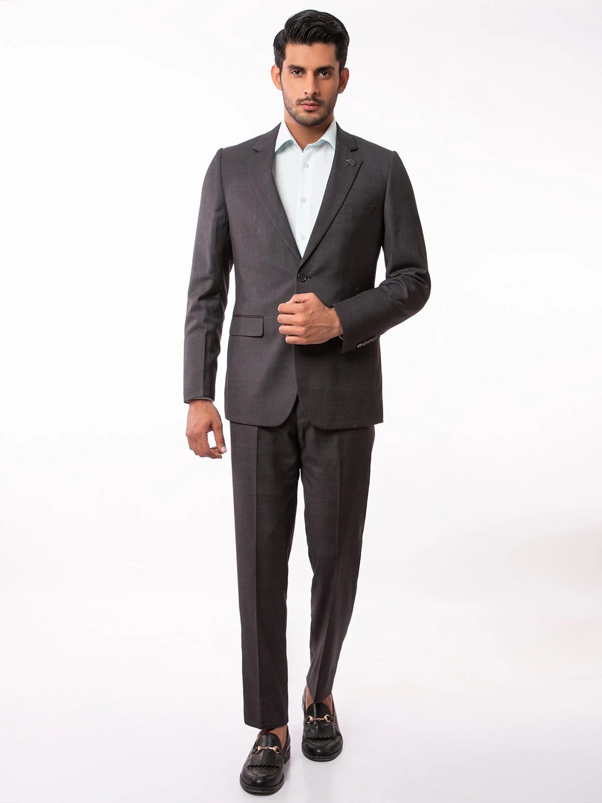 Men's Charcoal Single Breast - EMTSB19-8105 - Image 2