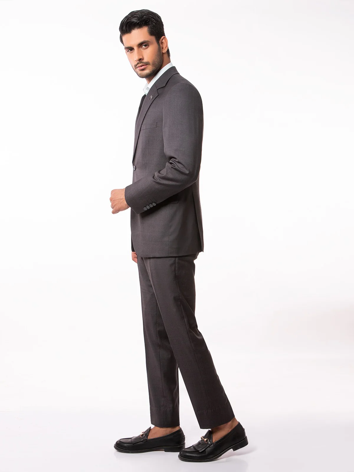 Men's Charcoal Single Breast - EMTSB19-8105 - Image 5