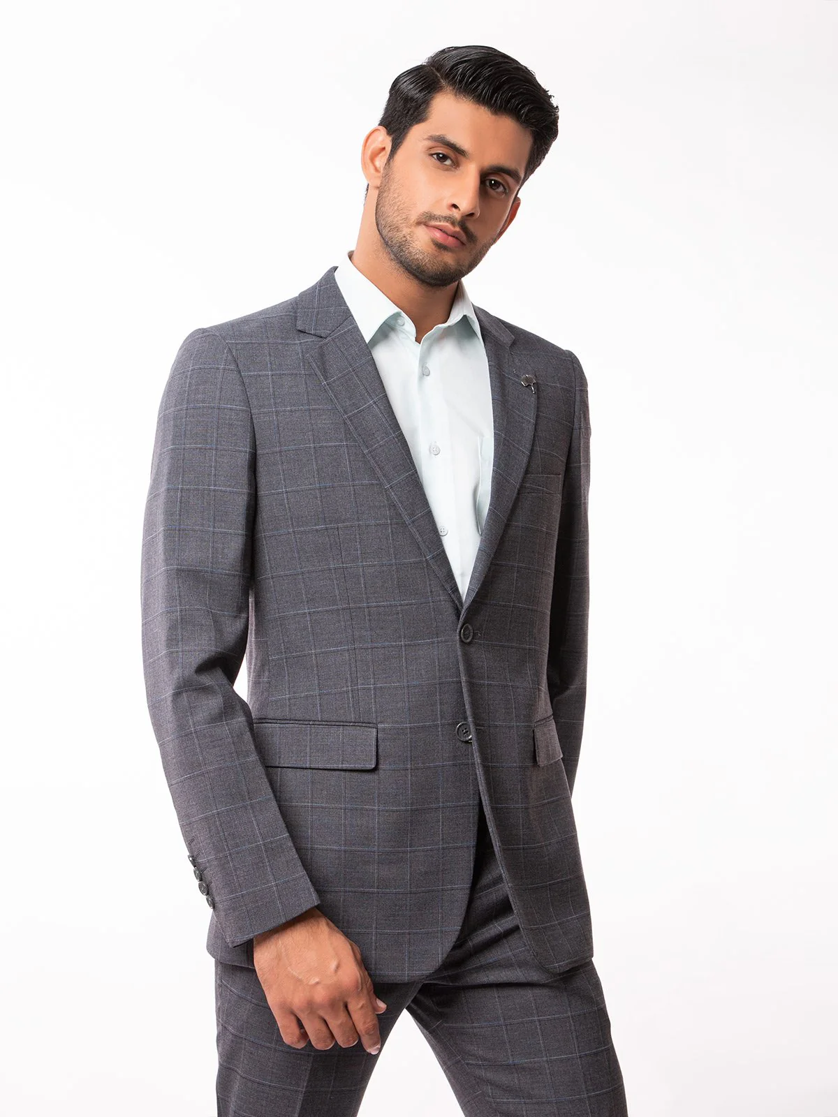 Men's Grey Single Breast - EMTSB19-8107 - Image 2