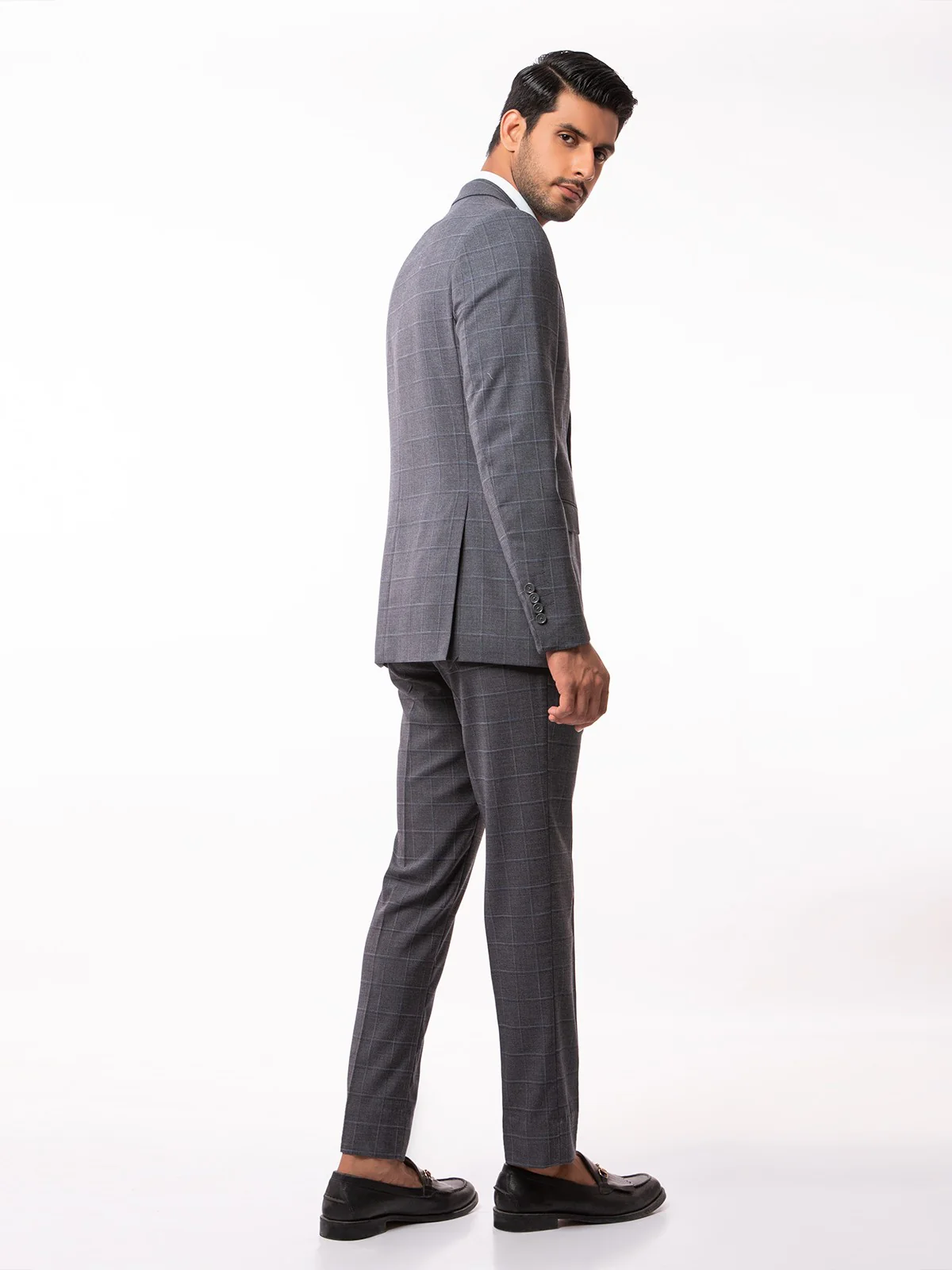 Men's Grey Single Breast - EMTSB19-8107 - Image 5