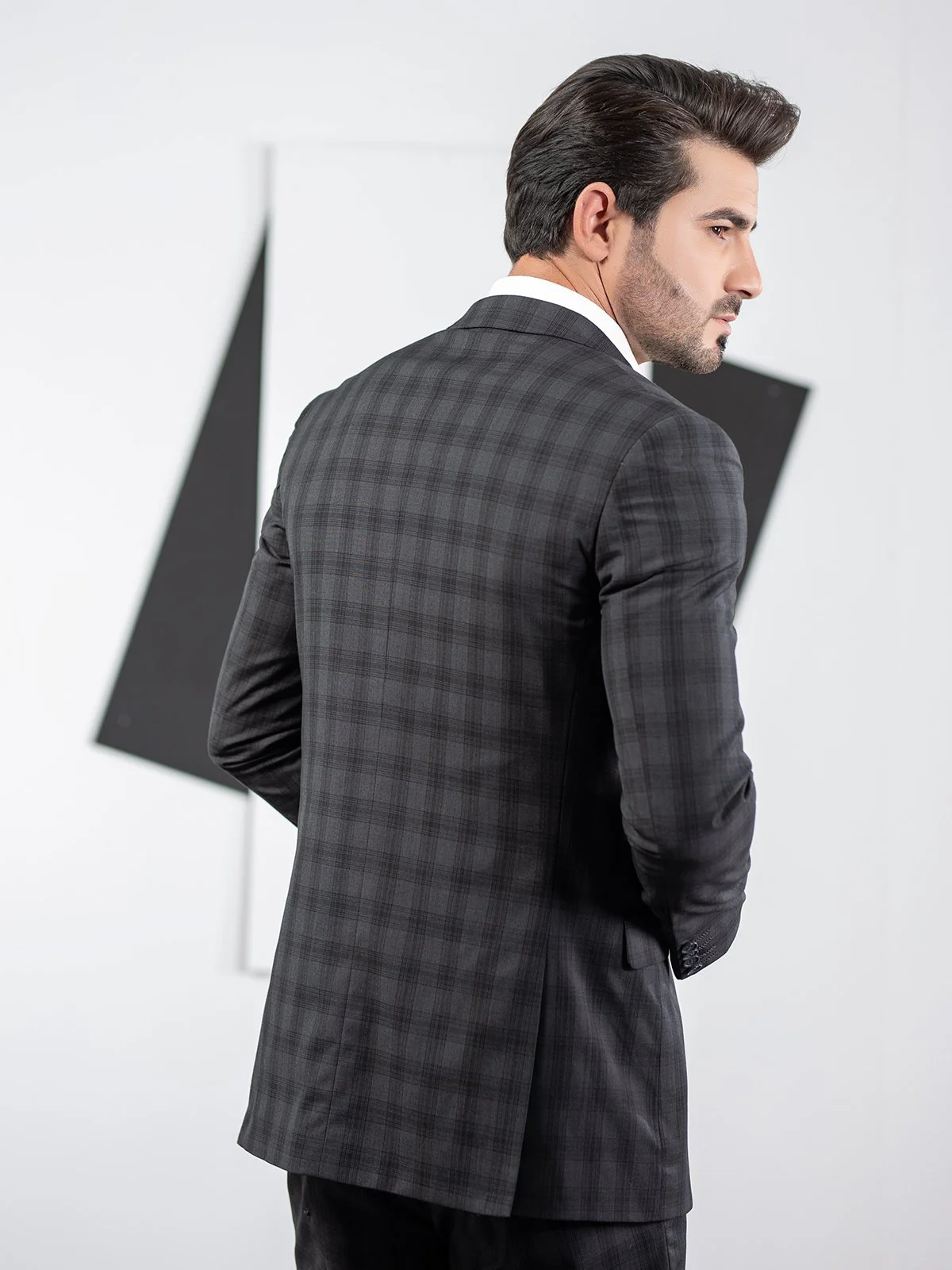 Men's Charcoal Single Breast - EMTSB19-8118 - Image 4