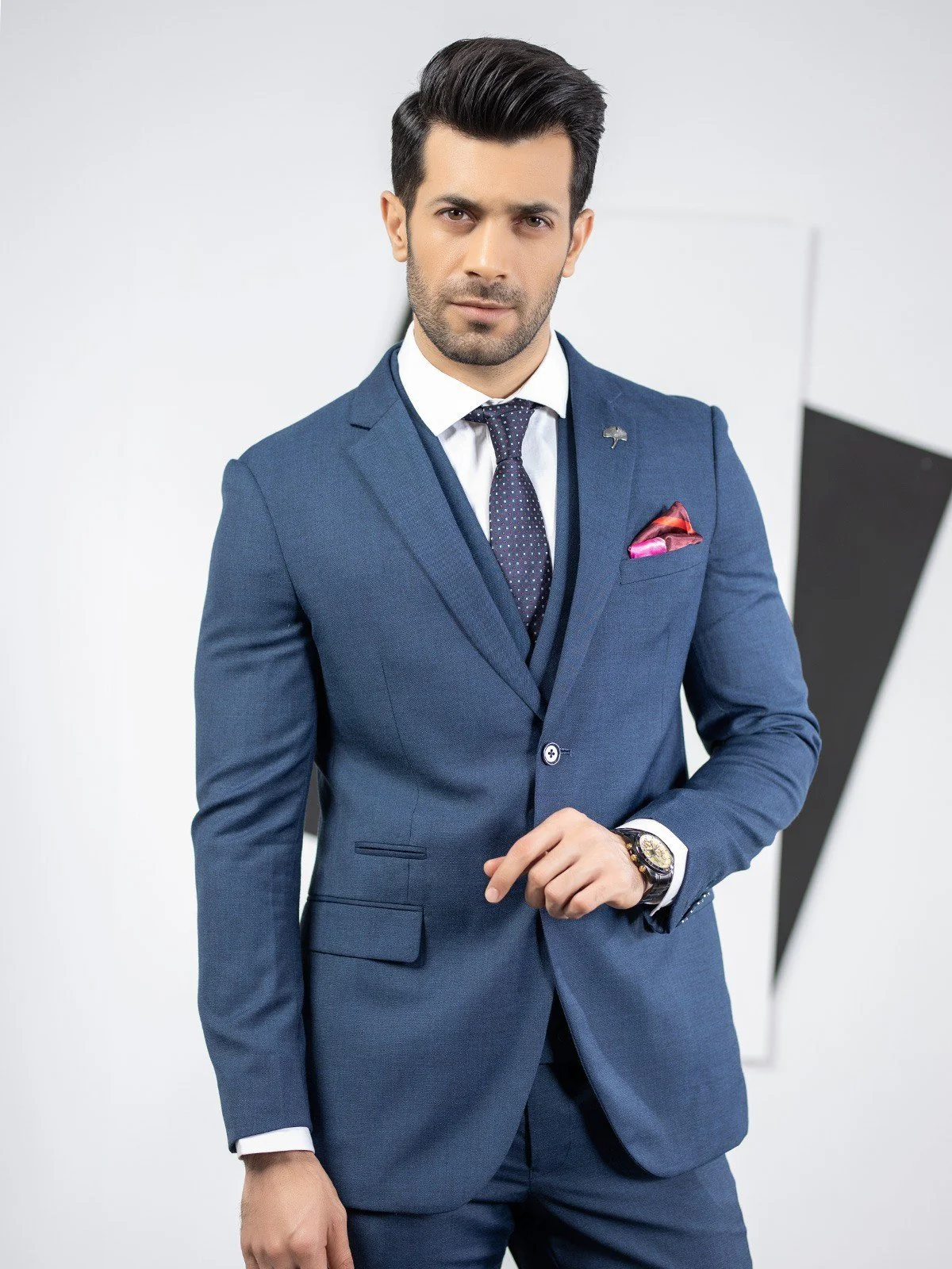Men's Navy Single Breast - EMTSB19-8119 - Image 2