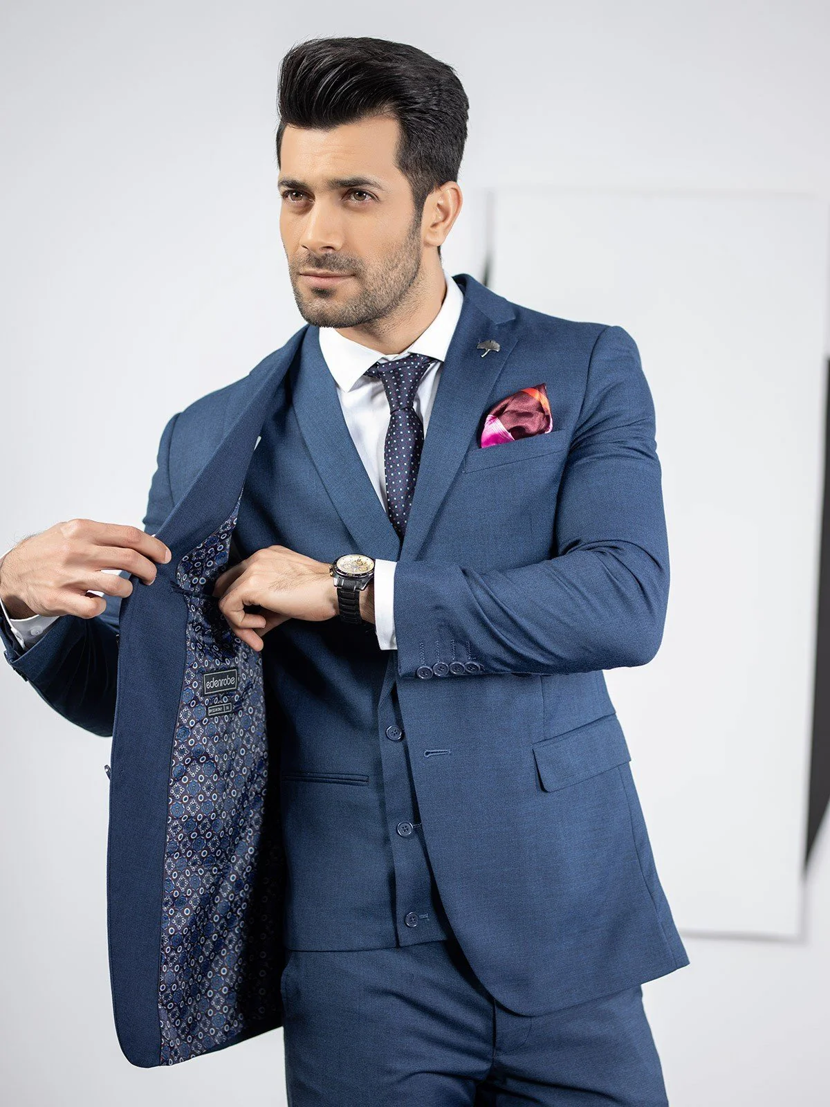 Men's Navy Single Breast - EMTSB19-8119 - Image 3