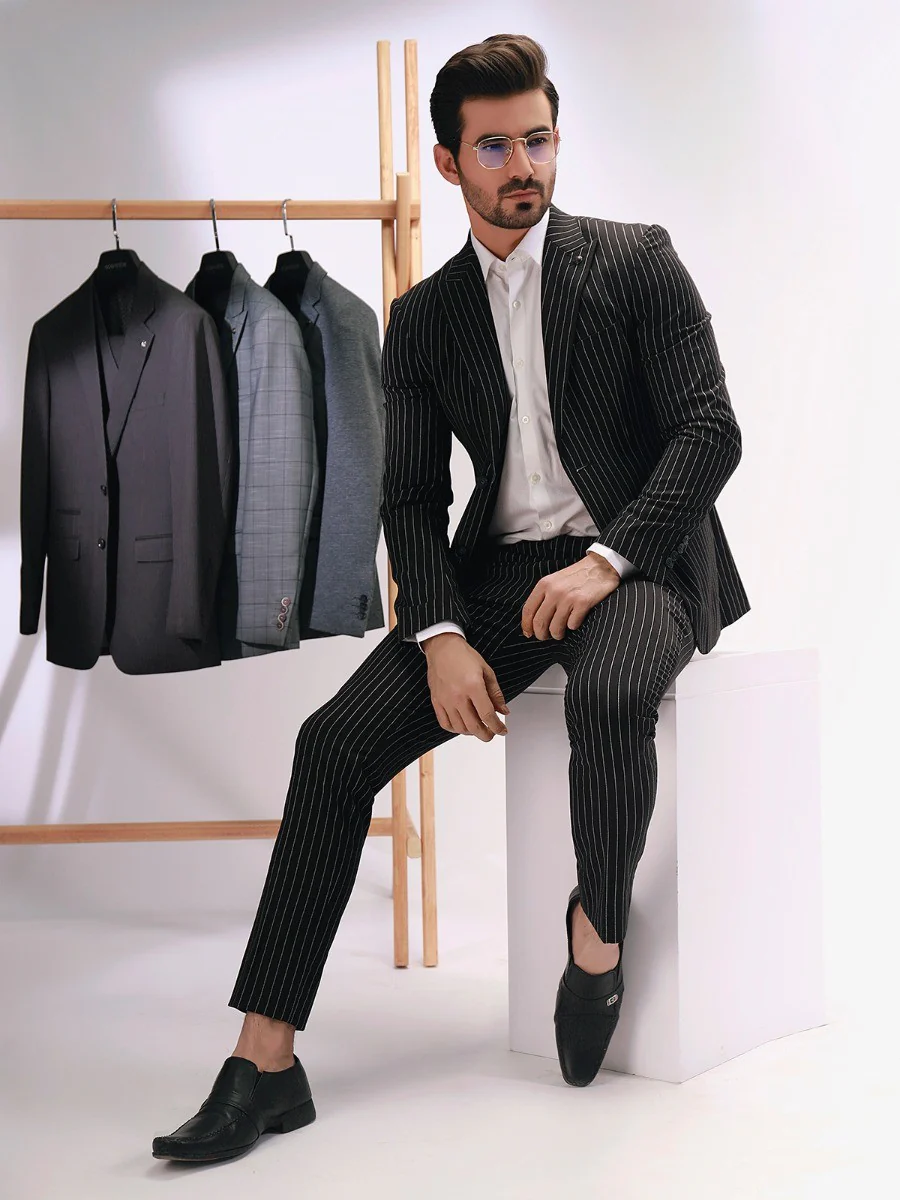 Men's Black Single Breast - EMTSB19-8132 - Image 3