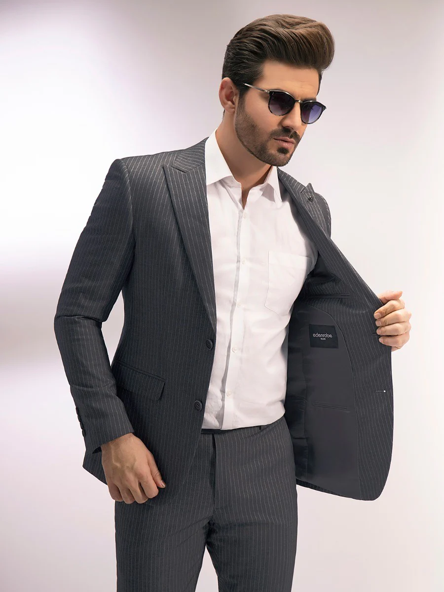 Men's Dark Grey Single Breast - EMTSB19-8133 - Image 3