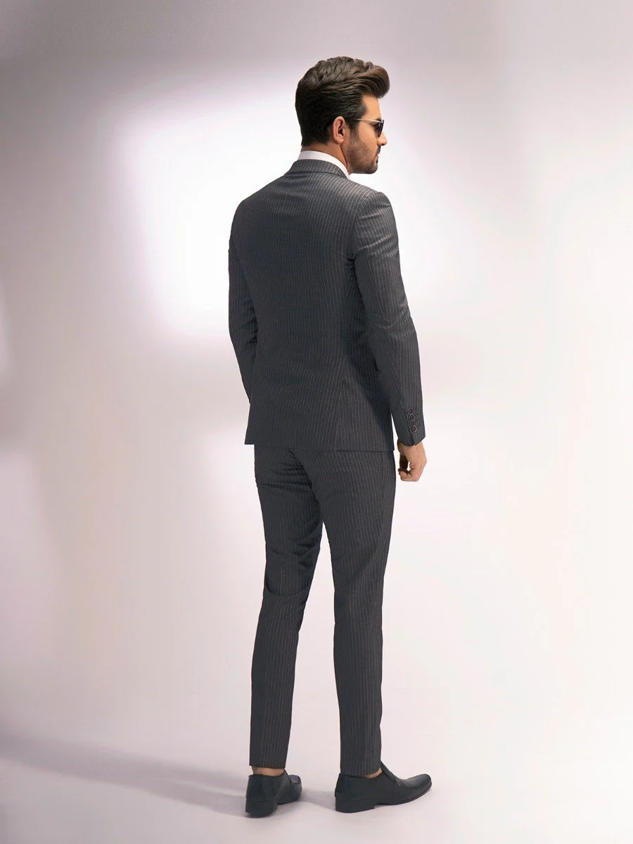 Men's Dark Grey Single Breast - EMTSB19-8133 - Image 4