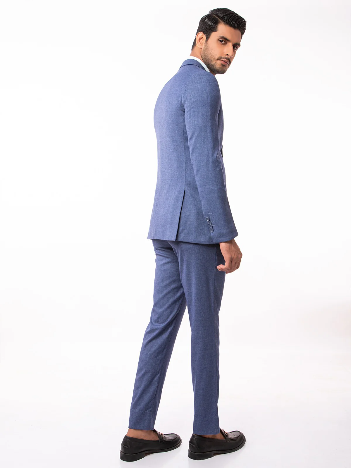 Men's Denim Blue Single Breast - EMTSB19SF-8108 - Image 4