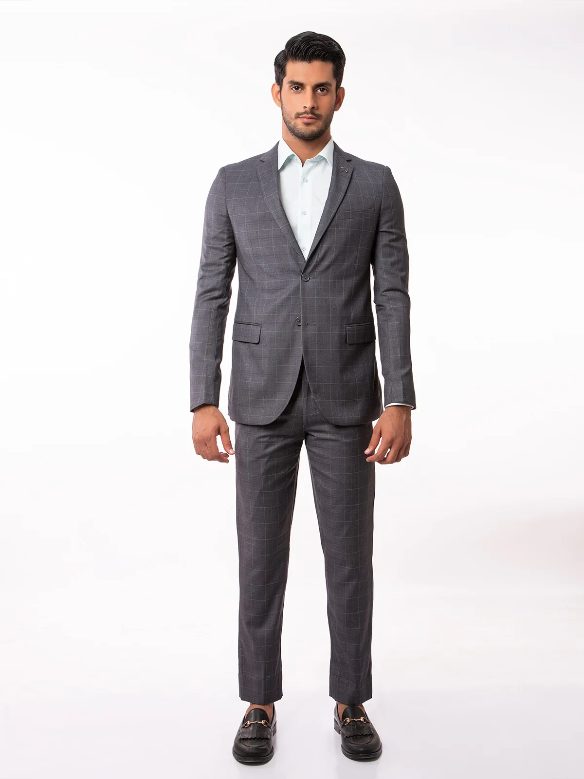 Men's Grey Single Breast - EMTSB19SF-8110 - Image 3