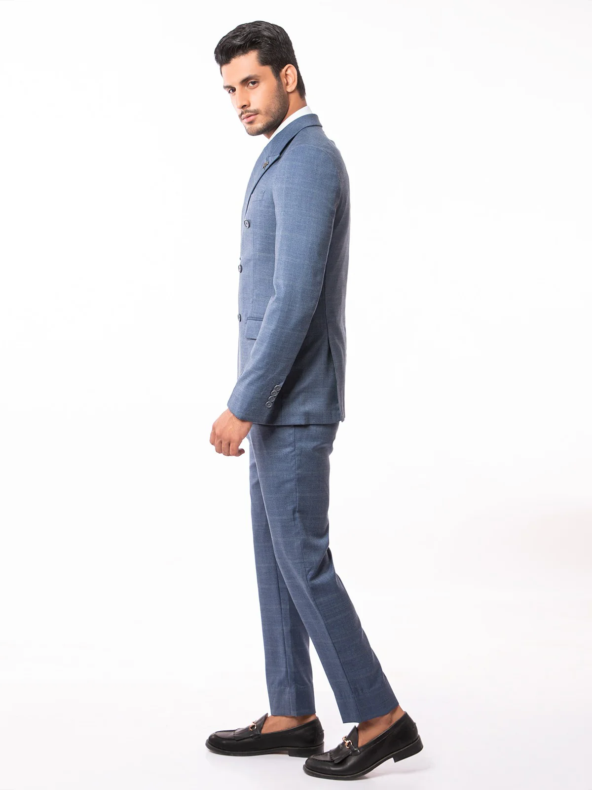 Men's Blue Single Breast - EMTSB19SF-8122 - Image 4