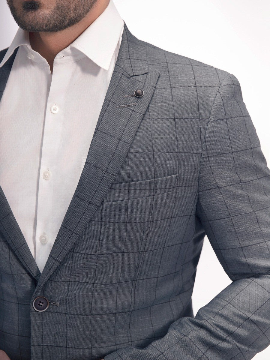 Men's Grey Single Breast - EMTSB20-8124 - Image 3